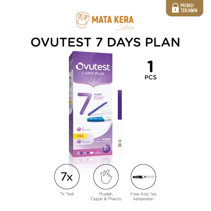 Ovutest 7 Days Plan Isi 1 Pcs / Alat Uji Masa Subur