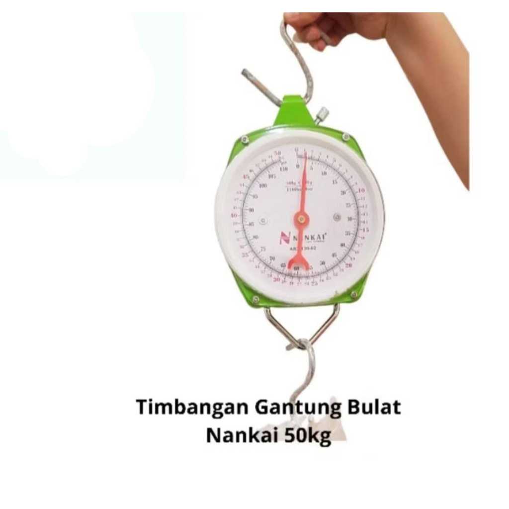 Timbangan Bulat Gantung 50kg NANKAI Timbangan Gantung Besi 50kg Timbangan Gantung Jarum 50kg