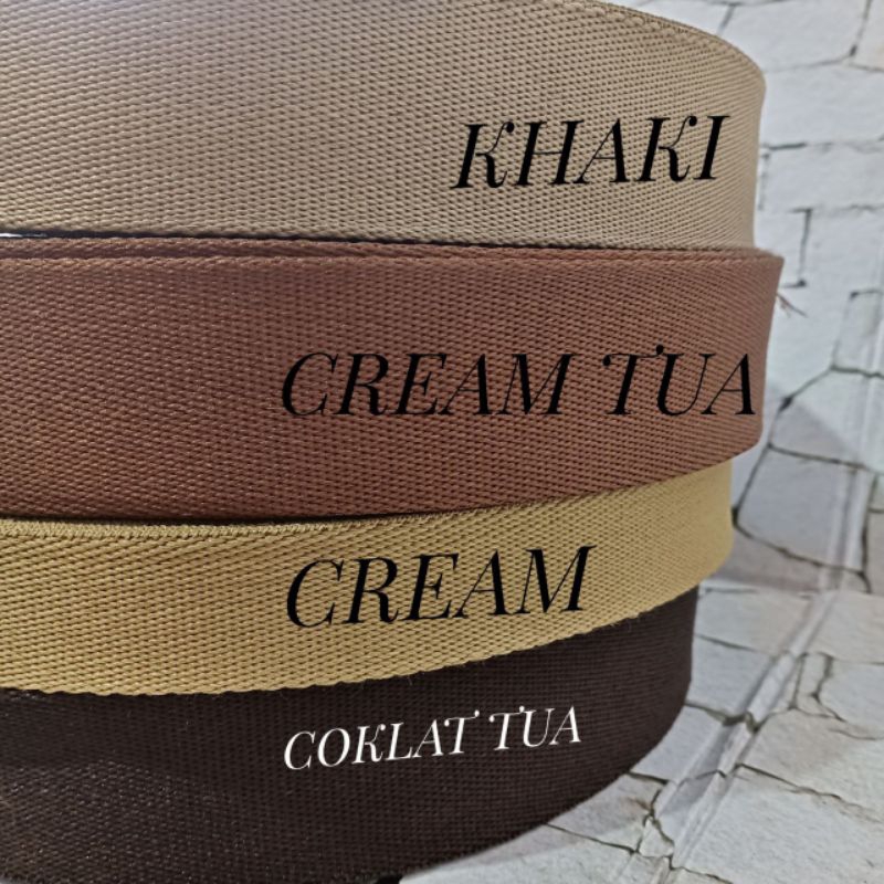 Webbing 1 roll Polyester Halus Tali Polykatun