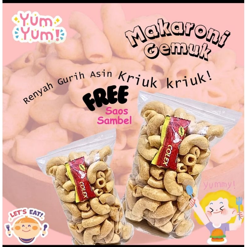 

Makaroni/krupuk makaroni/makaroni gemuk/Snack/snacks/cemilan/