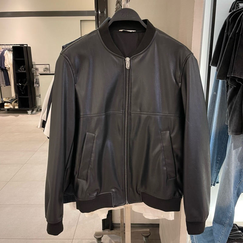 Jaket Bomber Leather ZARA MEN Jastip (jasa titip)