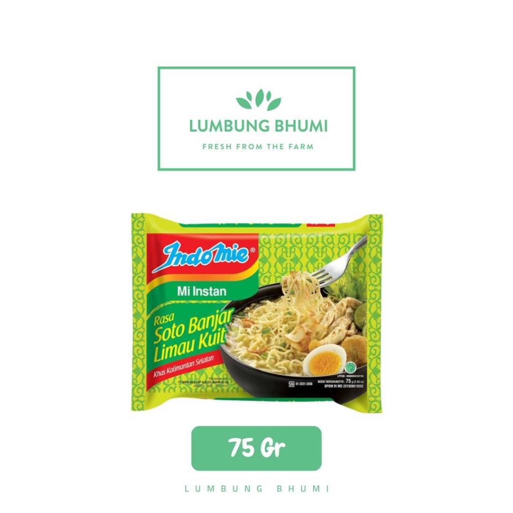 

INDOMIE Mi Soto Banjar Limau Kuit 75 Gr 1 Pcs - Lumbung Bhumi