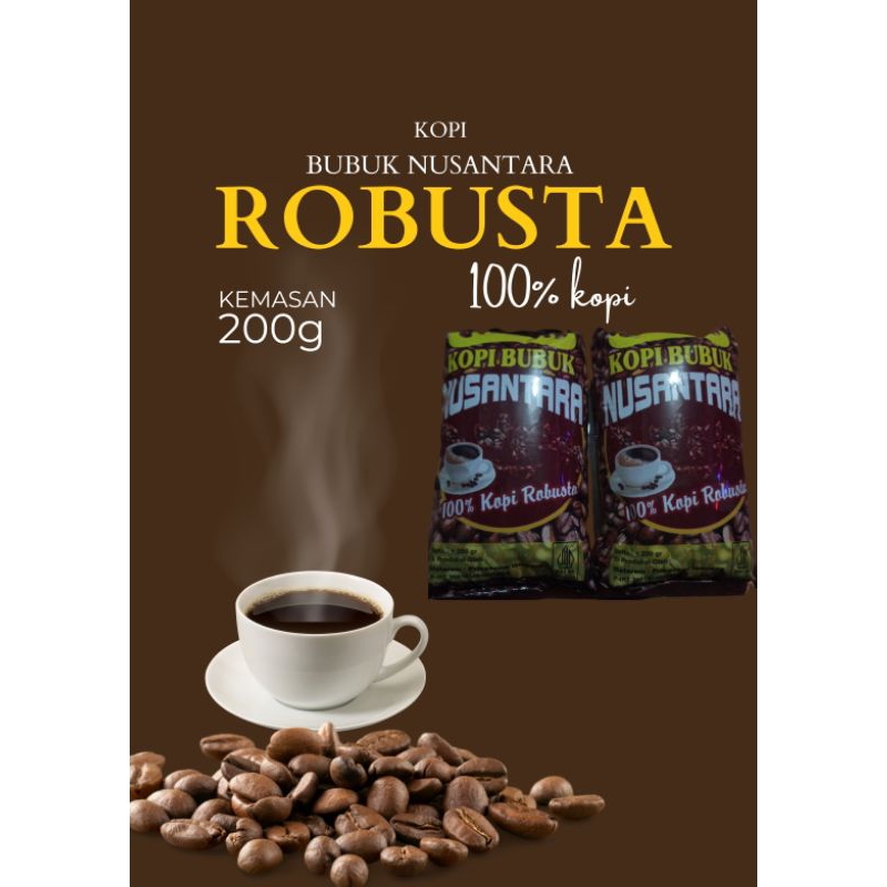 

Kopi Bubuk Nusantara 100% Robusta