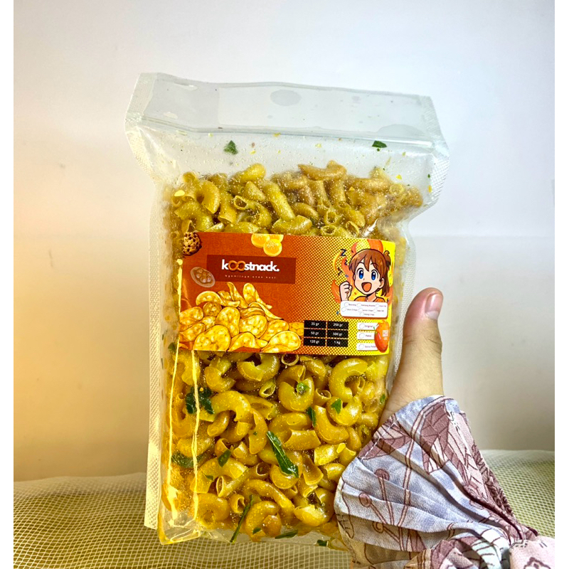 

Makaroni Original Gurih Daun Jeruk 120gr, 250gr, 500gr, 1000gr| Koostnack Cemilan Snack Food Goreng Makanan Kostan