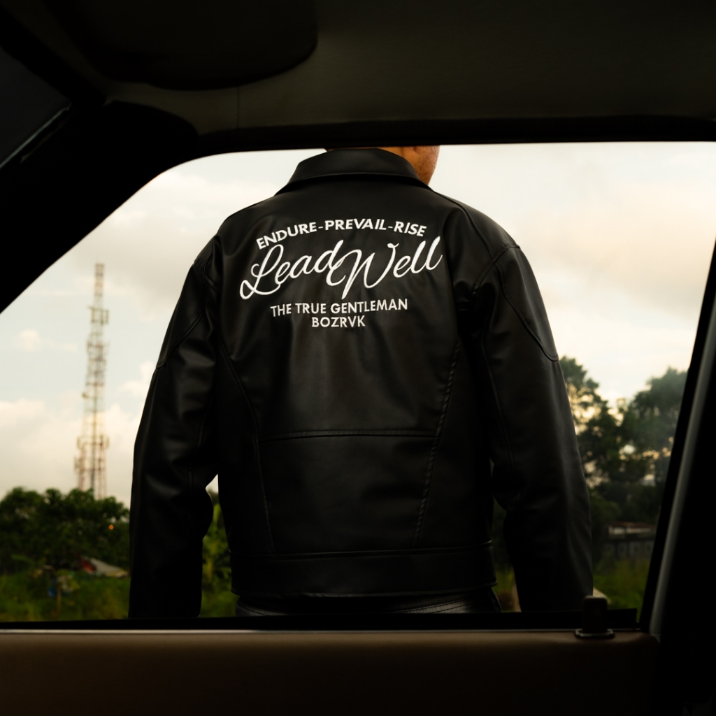 HOT DEALS BOZRVK - LEATHER JAKET - JAKET KULIT PRIA BOXY CUT LEAD WELL BLACK