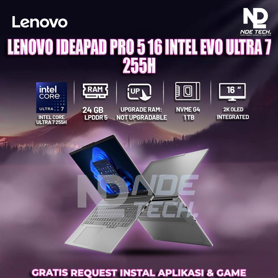 LENOVO IDEAPAD PRO 5 16 INTEL EVO ULTRA 7 255H
