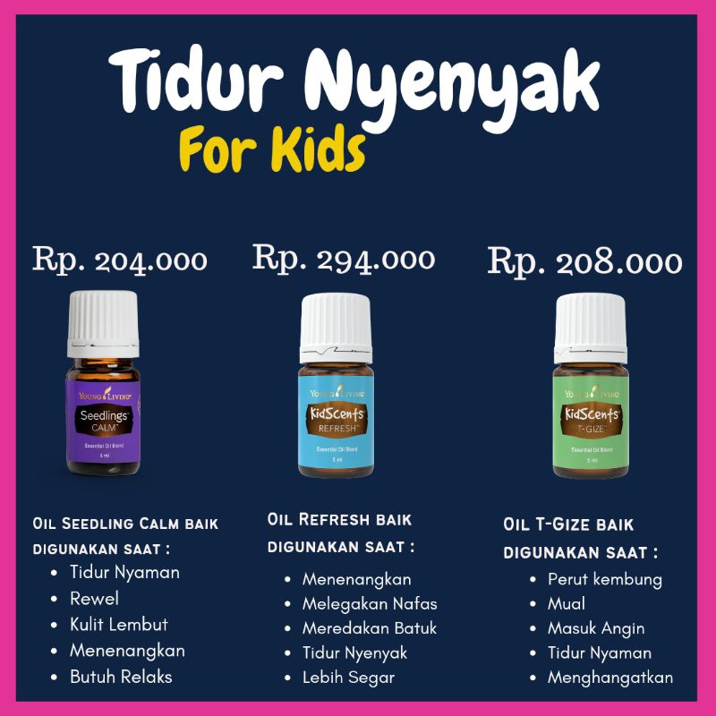ESSENTIAL OIL SEEDLING CALM KIDSCENTS REFRESH KIDSCENTS TGIZE SIZE 5 ML