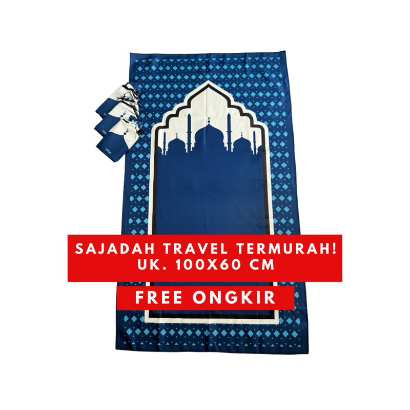 SAJADAH TRAVEL BILAL- Sajadah Travel Grosir - Oleh Oleh Haji Umroh - Thalilan - Sajadah Travel Pouch