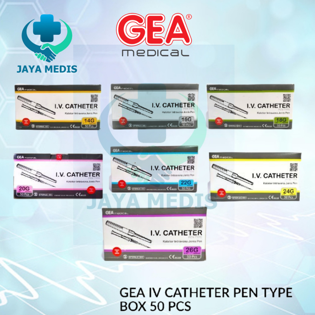 GEA I.V Catheter GEA Abocath 24g 26g  Box isi 50 pcs