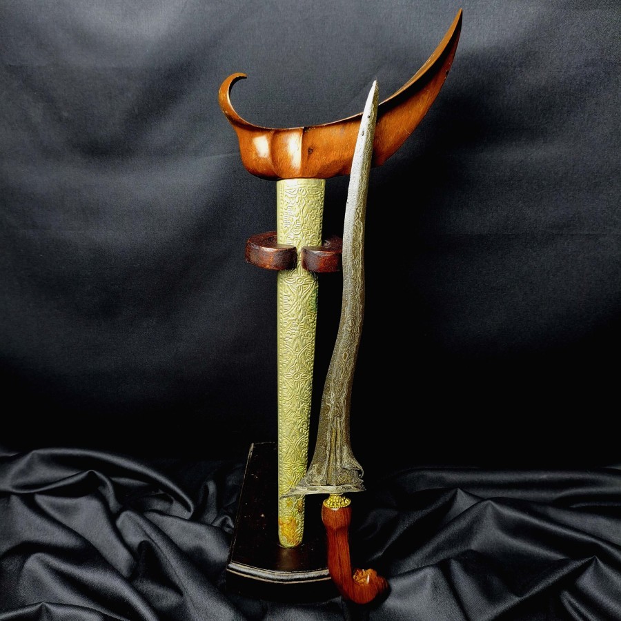 Koleksi Keris Jangkung Luk 3 Pamor Wahyu Tumurun Pusaka Antik