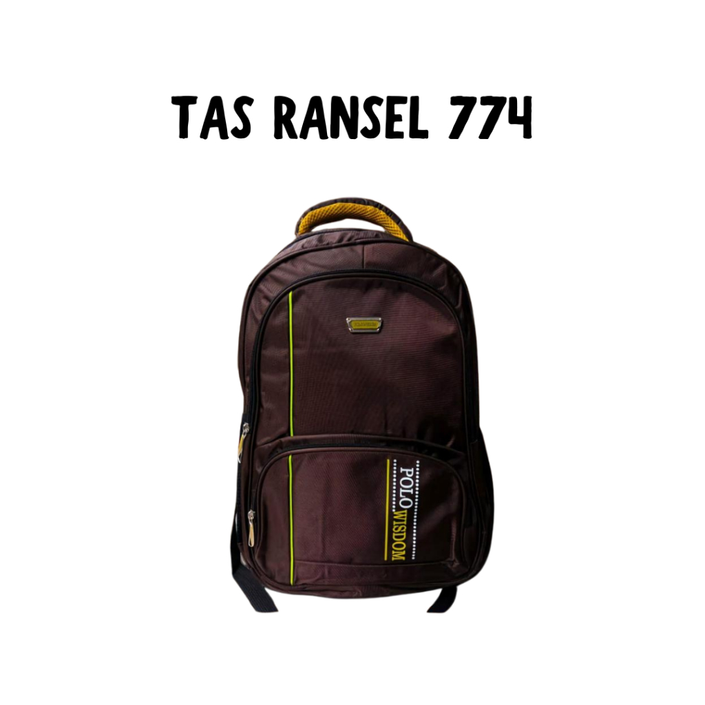 774 Ransel Remaja Sport Polo Wisdom – Tas Gendong Pria Wanita High Quality untuk Sekolah & Kerja Bac