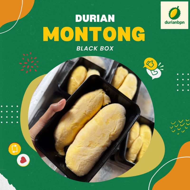 

Durian Kupas Montong Box Hitam