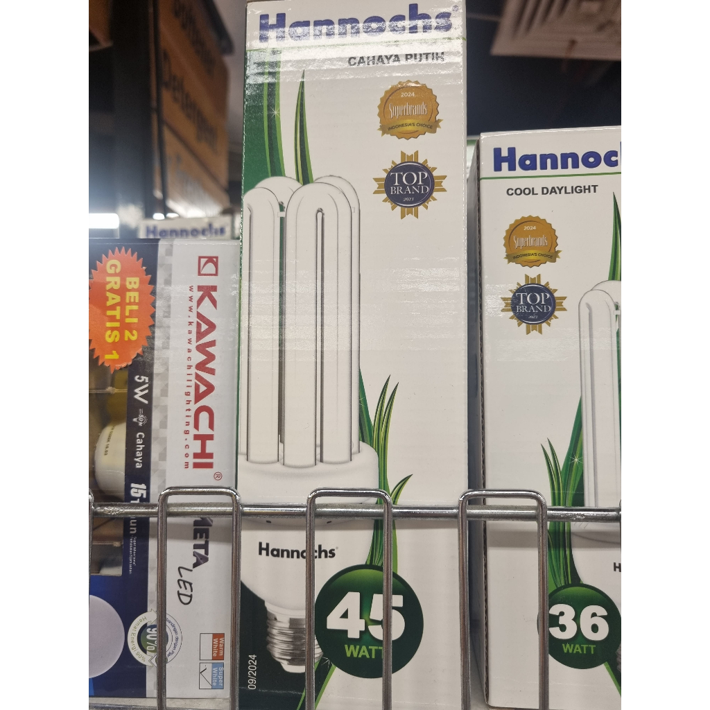 Hannochs LHE bohlam bola lampu 45 watt