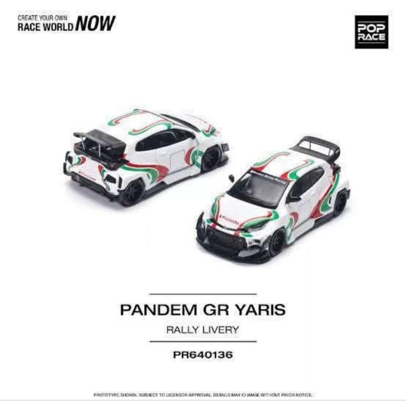 POP RACE TOYOTA PANDEM GR YARIS CASTROL RALLY LIVERY