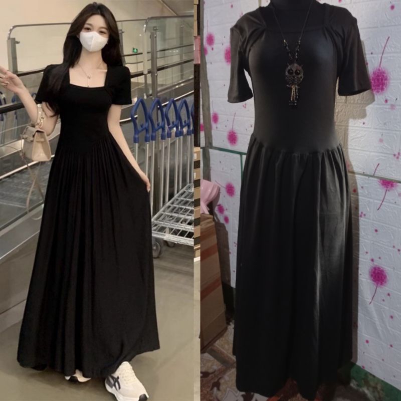 DRESS KOREA/ LONG DRES MOTIF BUNGA