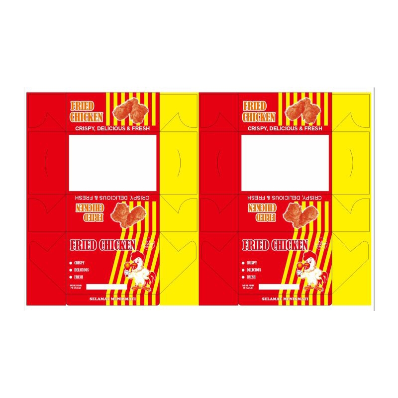 Promo 100 Pcs Kertas KFC Fried Chicken / Dus Ayam Geprek / Box Ayam Geprek