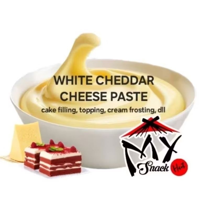 

WHITE CHEESE PASTE 100GR PASTA KEJU CHEDDAR PUTIH ASIN KENTAL PIZZA MACARONI DIP ROTI CAKE KUE HALAL