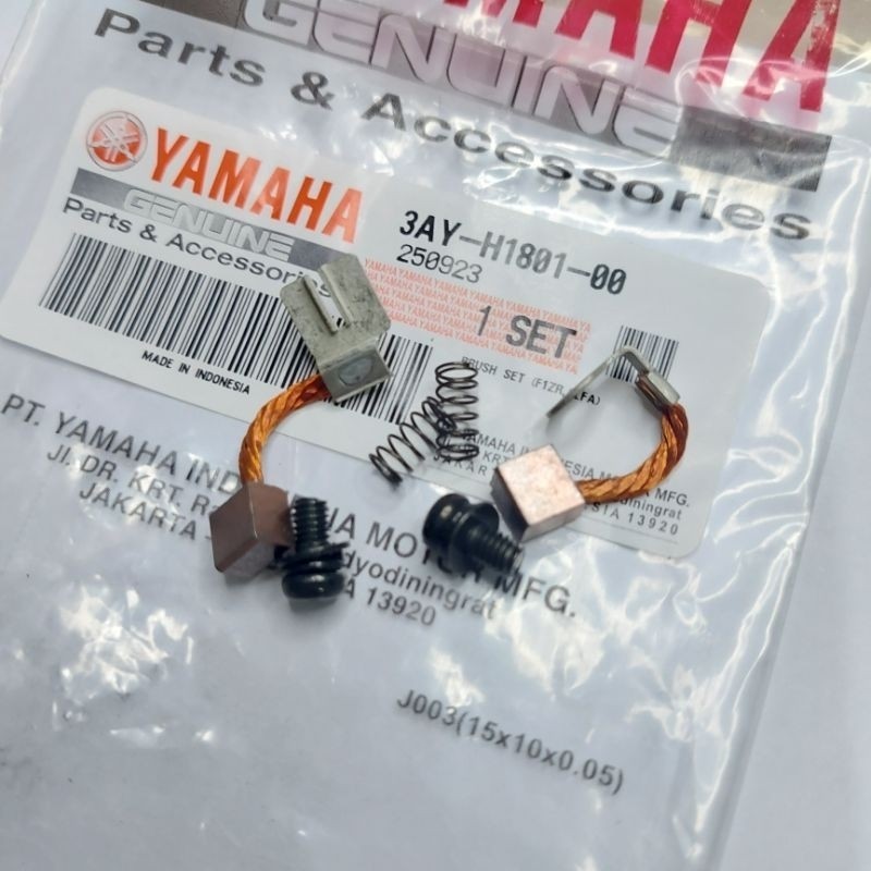 BROSTEL CARBON BRUSH SET ARANG ARENG DINAMO STATER STARTER F1ZR FIZR ALFA SIGMA ORIGINAL YAMAHA