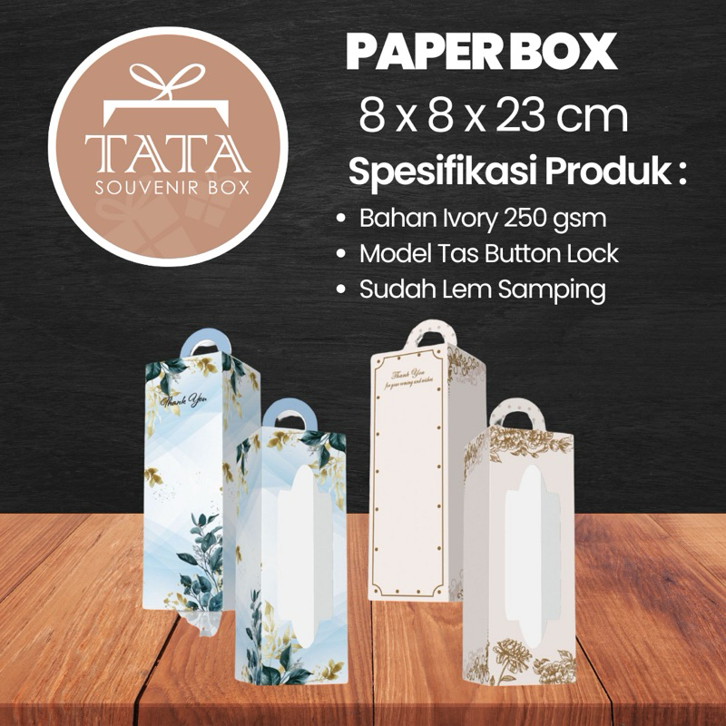 

Box Souvenir 8 x 8 x 23 cm Ivory (Min Order 5 pcs)