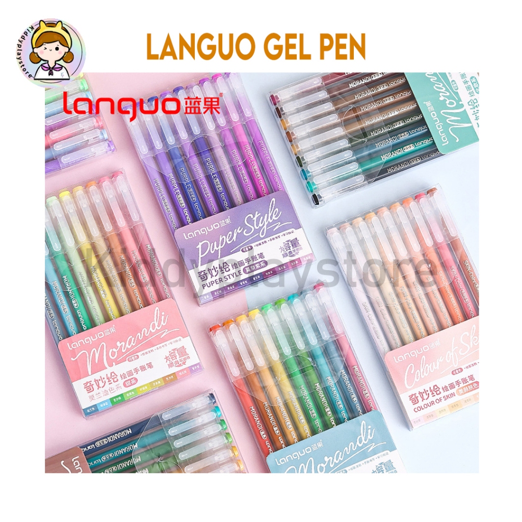 

Languo Morandi Real Colors Gel Pen Set 9pc – Pulpen Warna Gel Elegan & Lembut