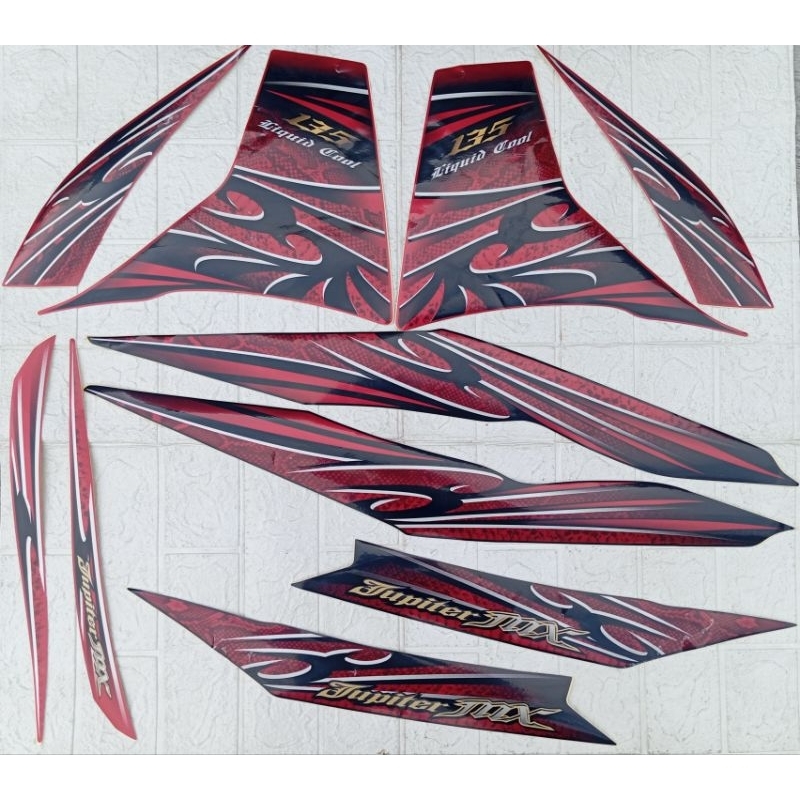 Striping sticker body Yamaha Jupiter MX 135 LC135 LC 135 Tahun 2011 Original