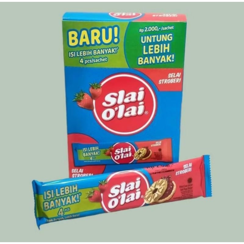 

SLAI OLAI STRAWBERRY 1BOX isi 10bungkus