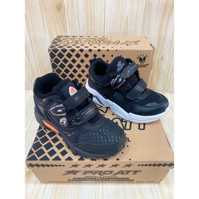 Sepatu pro att magnet 30-37,sepatu sekolah anak TK SD