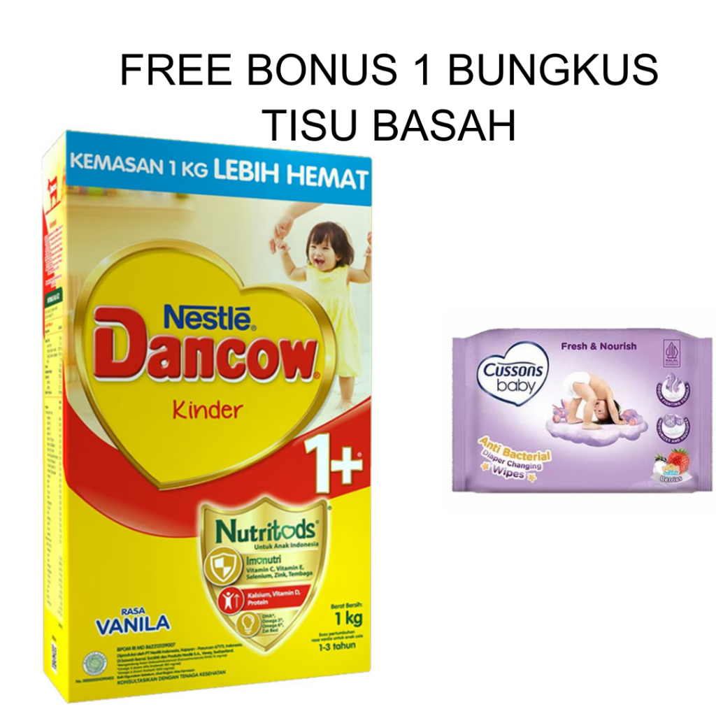 

DANCOW 1+ Vanila 1kg – Susu Pertumbuhan untuk Anak Usia 1 Tahun ke Atas