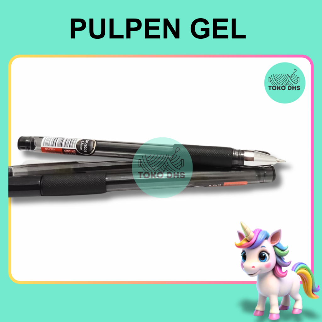 

Pulpen Gel Pen Bisnis Tinta Hitam 0.5 mm