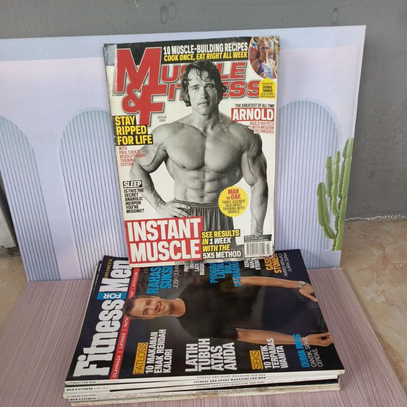 Majalah Muscle Fitness / Fitness for men /men's fitness Majalah kesehatan kebugaran Original