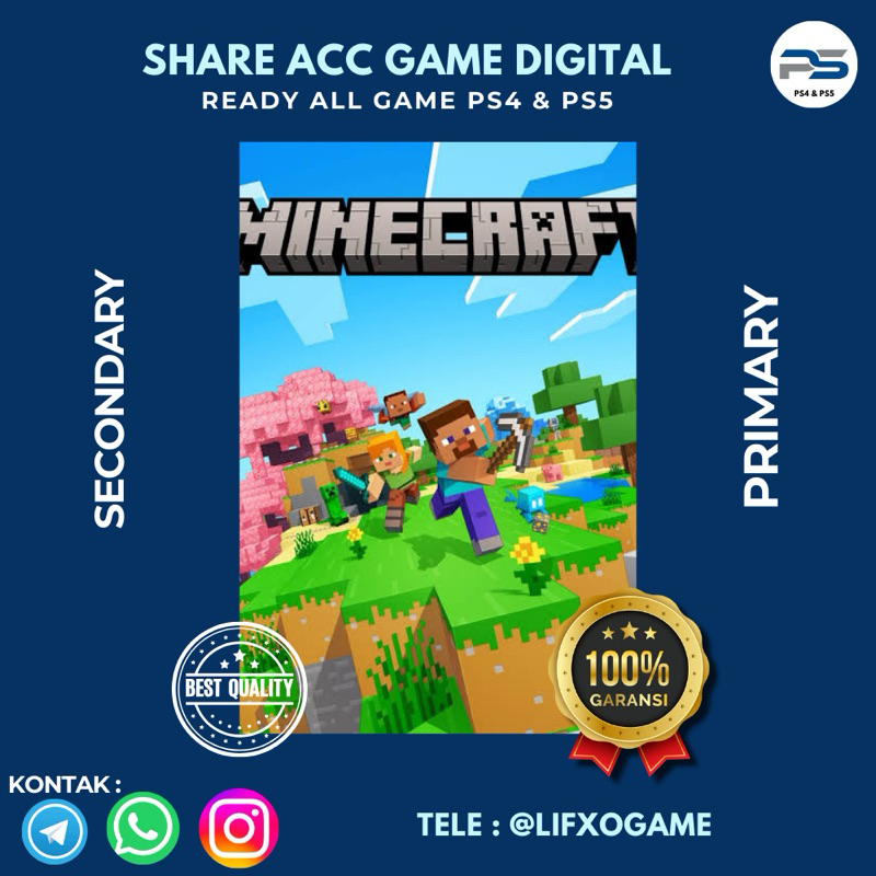 Minecraft PS4 & PS5 - Game Digital