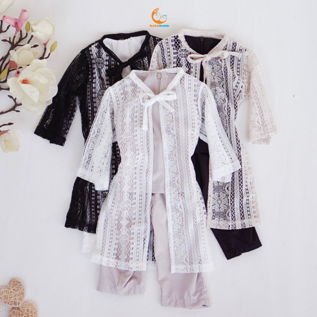 Halomam -  Jasmine  Set (Outer Anak/Bayi 1-5 tahun/Outer Anak Perempuan/Outer Brukat)