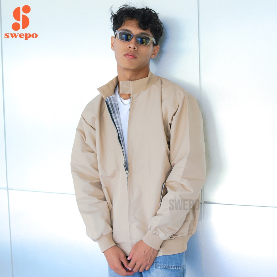 55MURAH BANGET SWEPO Harrington Jacket Polos Size MXXL Pria  Wanita