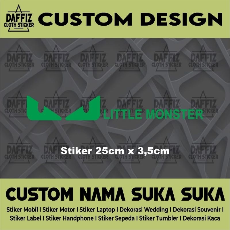 

STIKER CUTTING CUSTOM LITTLE MONSTER