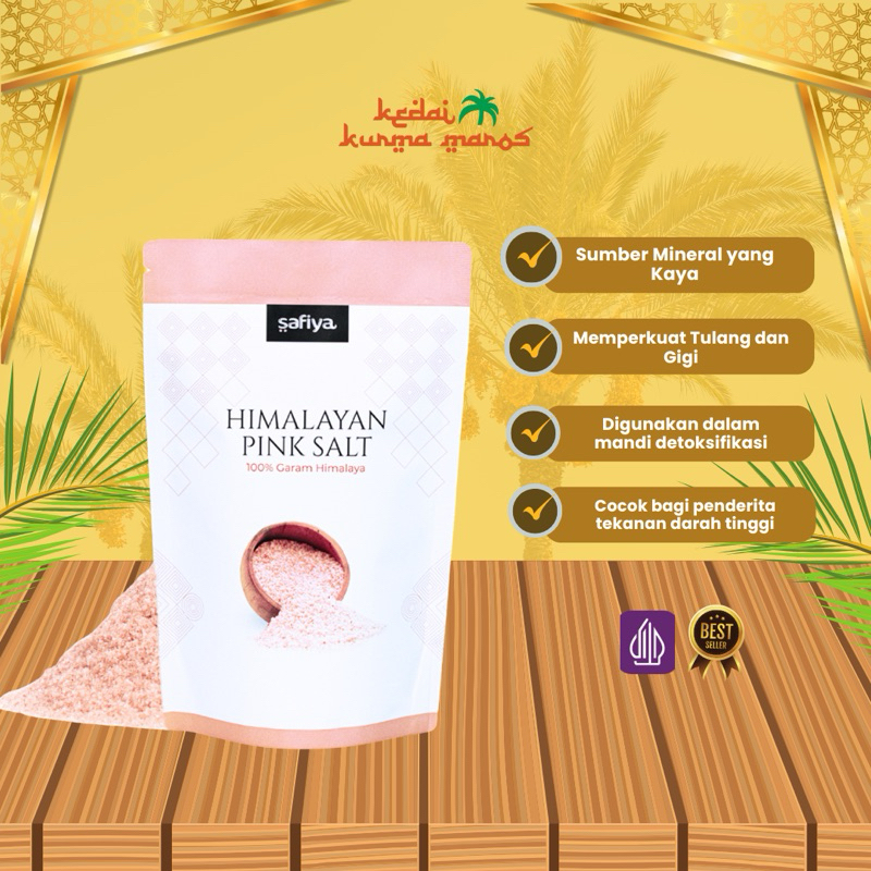 

Safiya Garam Himalaya 500 gram Pink Himalayan Salt Original Premium