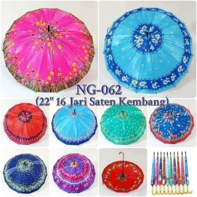 payung 16 jari Nagoya 22" / payung batik dewasa nagoya