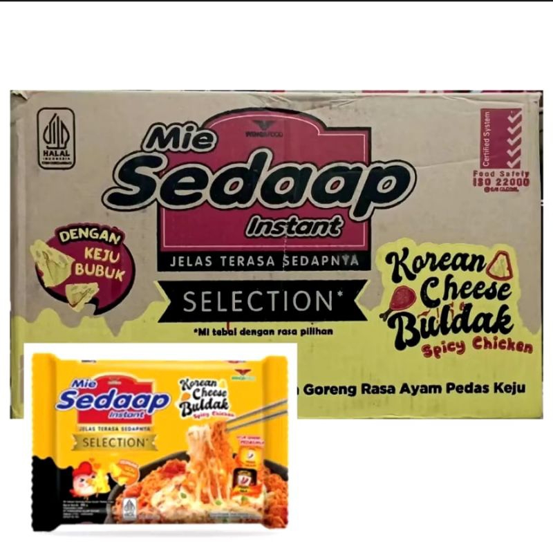 

Mie Sedaap Korean Cheese Buldak 1 Dus
