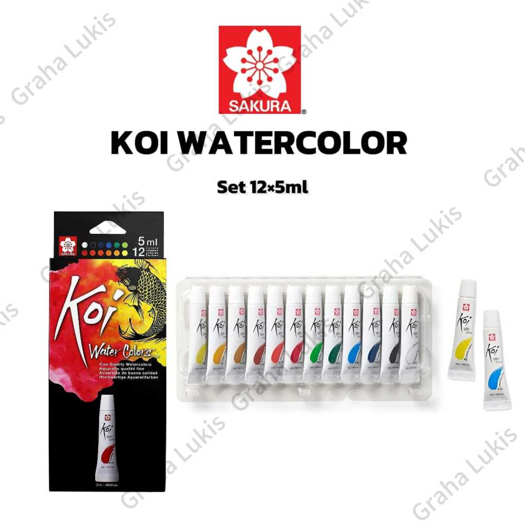 

Sakura Koi Watercolors set 12x5ml | 24x5ml