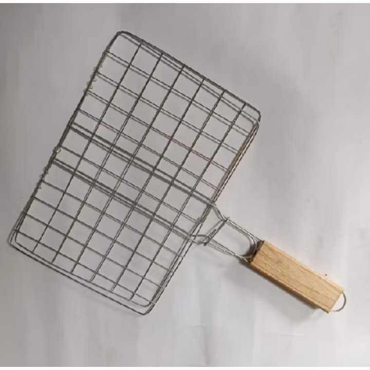 Panggangan Ikan Jumbo Jepit Stainless Jepitan Panggang / Penjepit Ikan Bakar Stainless