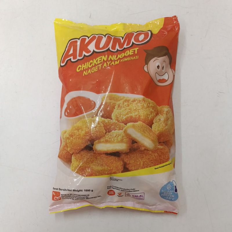 

Akumo Chicken Nugget Ayam Kombinasi 1 kg