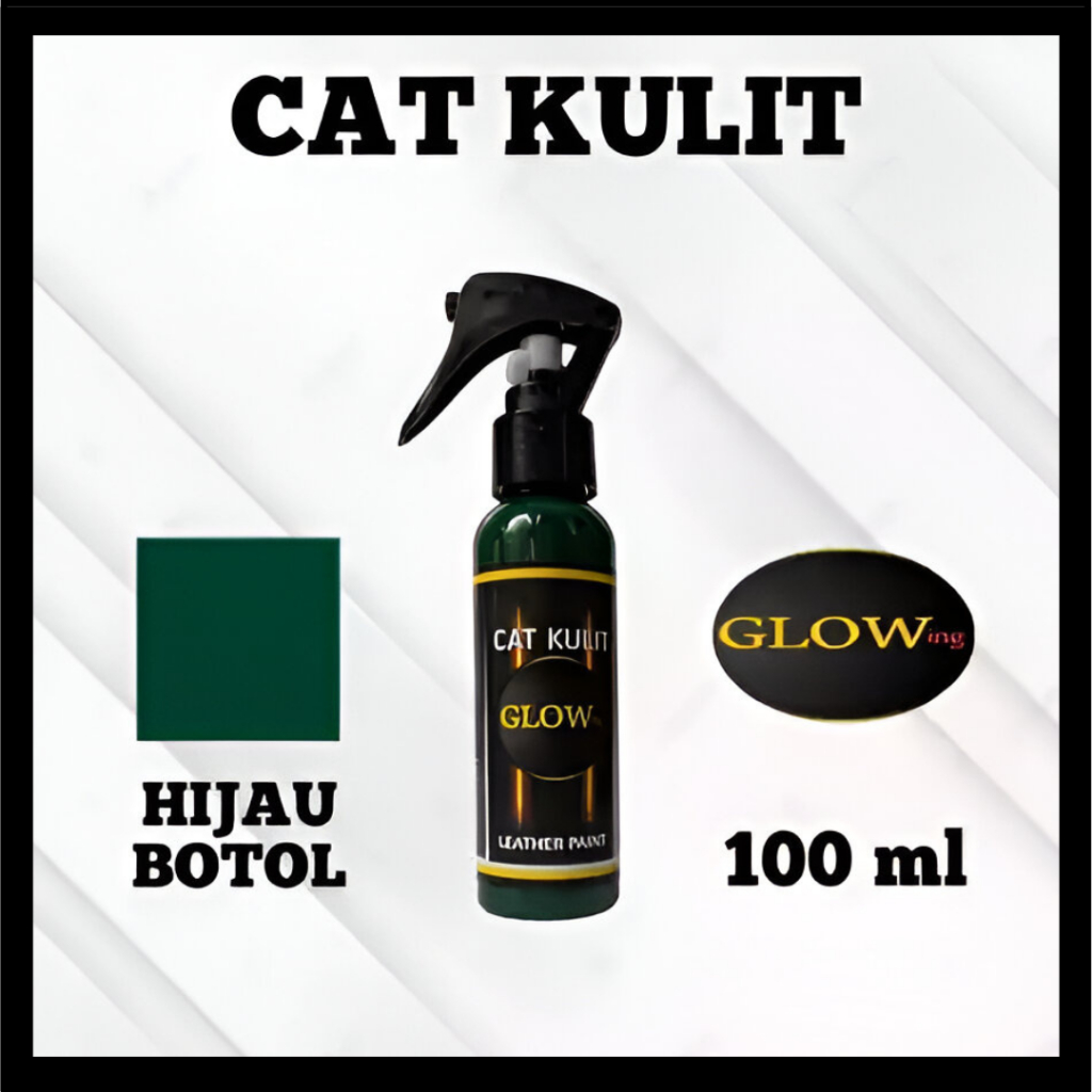 Cat Jaket Kulit Hijau / Cat Sepatu Kulit / Cat Tas Kulit / Repaint