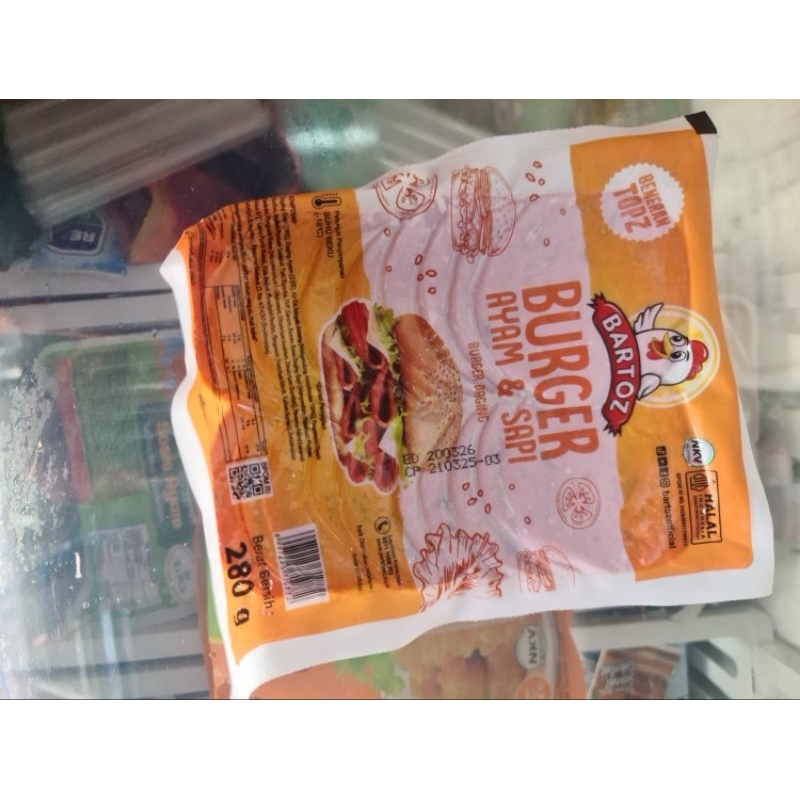 

bartoz burgeer ayam sapi