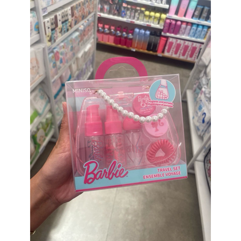 Miniso x Barbie Shining Collection Travel Set in Handbag Shaped Case