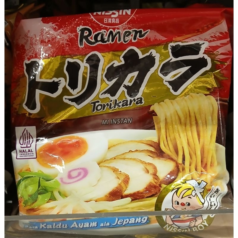 

Chicken Ramen Flavored Torikara Ramen Instant Noodle NISSIN Mie Instant Torikara Ramen Rasa Kaldu Ayam Ala Jepang 83 g - HK, SI.