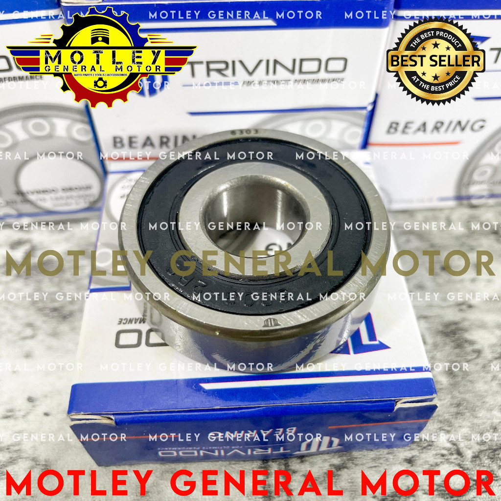 BALL BEARING LAHAR BOL BERING LAHER LAKER KLAHER 6303-2RS 6303 2RS B17102DG3 ORIGINAL TRIVINDO