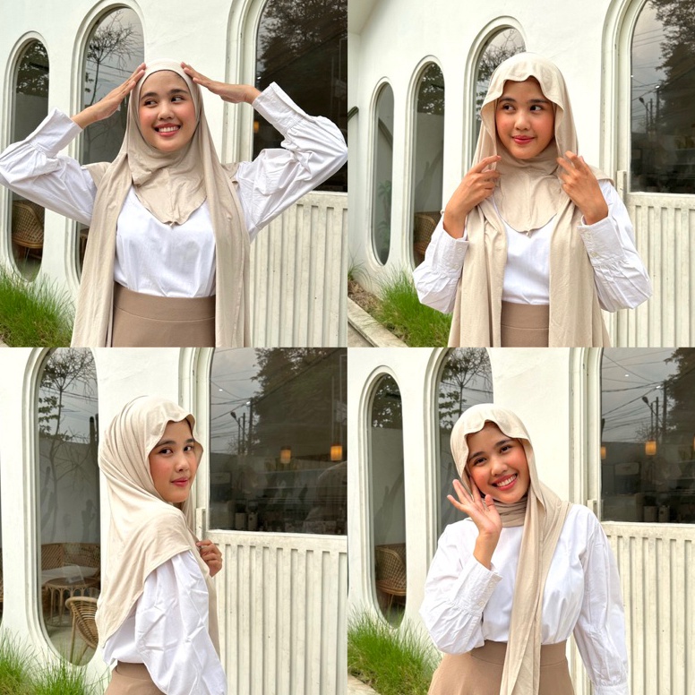 55LANGSUNG ATC Pashmina Kaos Inner Leher Bahan Kaos Rayon ByNvdila  Pashmina Turkey  Pashmina Inner 