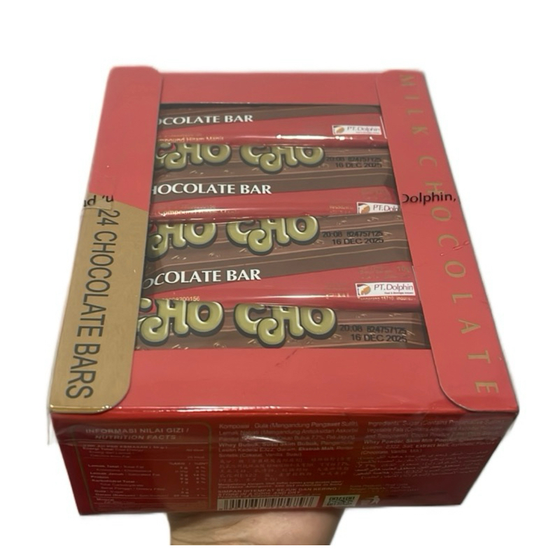 

CHO CHO CHOCOLATE BAR (isi 24 pcs ) @10gr