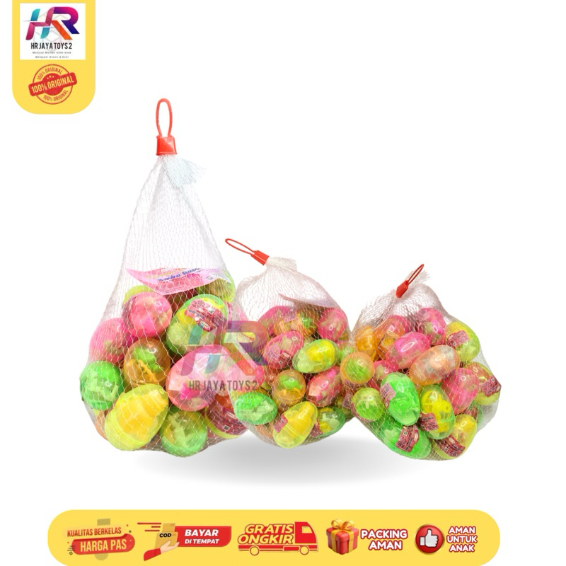 

SWEET ME Permen Lego Telur Mainan – Isi 30 pcs (Jaring)