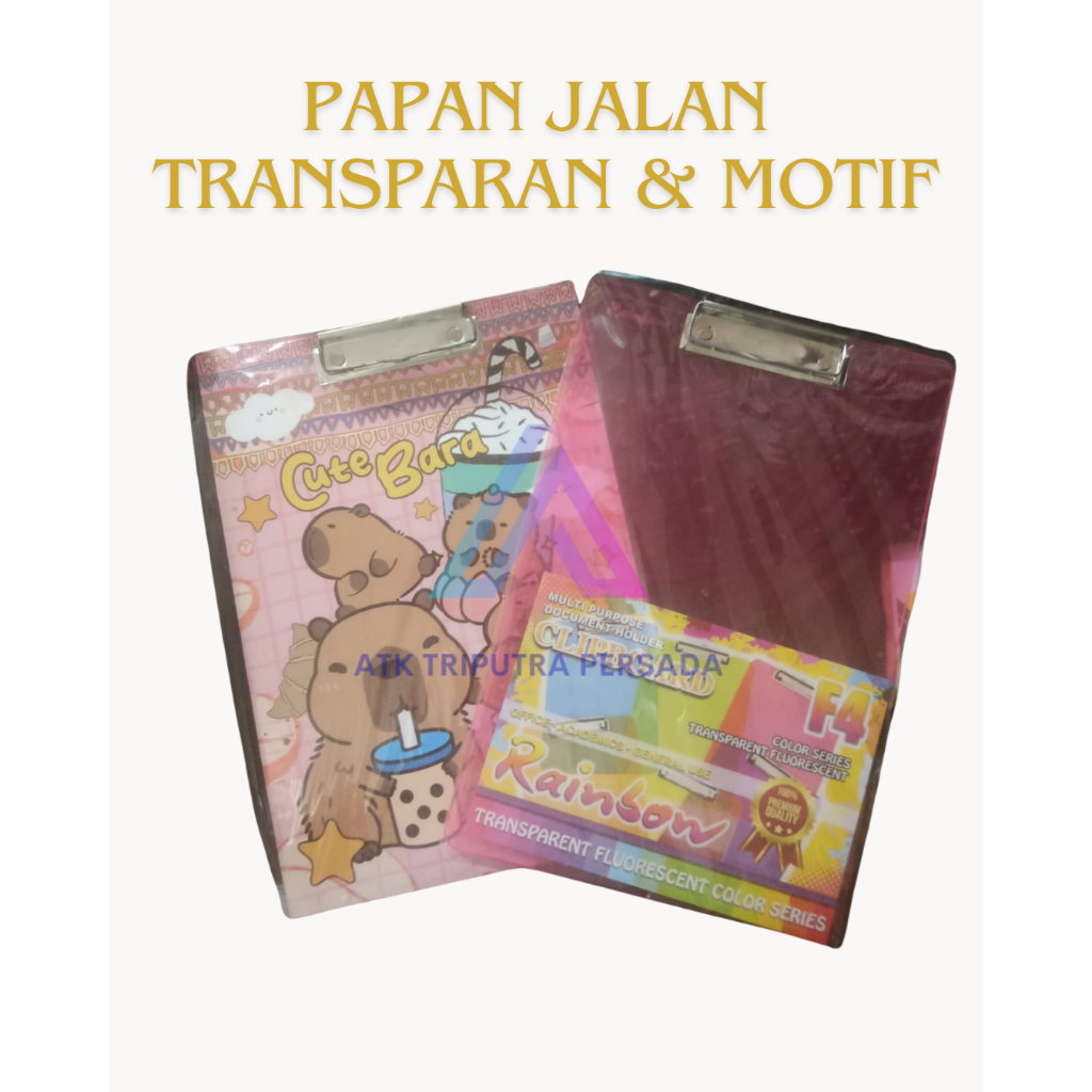 

Papan Jalan F4 Motif & Tansparan ( Pilihan Random )