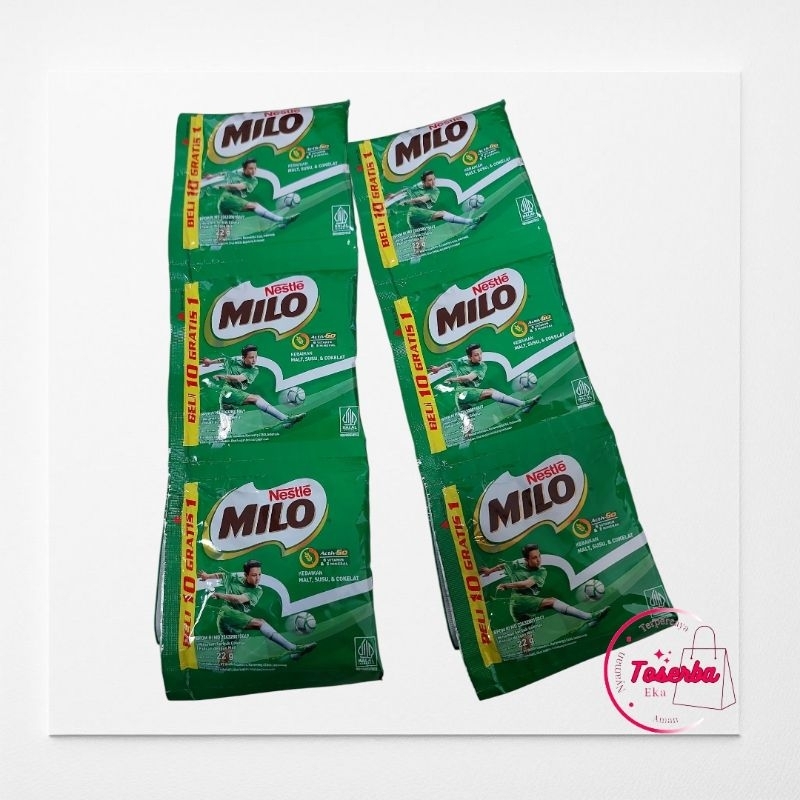 

MILO ACTIV-GO Susu Coklat Renceng 22g - 10+1pcs